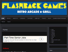 Tablet Screenshot of flashbackgames.org