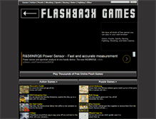 Tablet Screenshot of flashbackgames.net